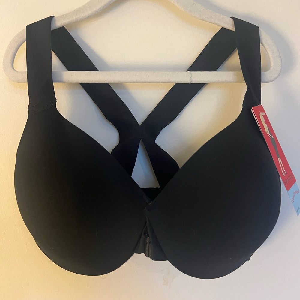 NWT SPANX Bra-llelujah Lightly Lined Underwire Bra Black 34D New
